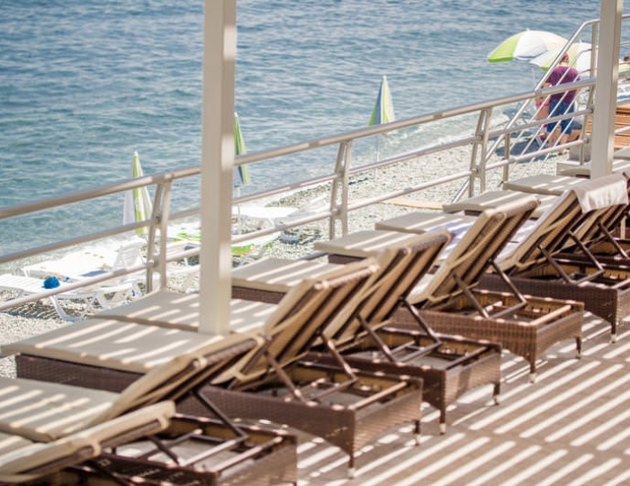 Оборудованный пляж - Санаторий «Утес» Алушта